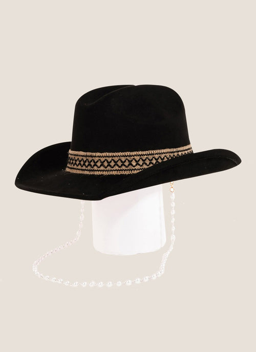 Load image into Gallery viewer, Fame Ornate Band Cowboy Hat
