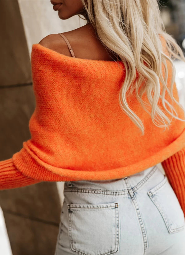 Long Sleeve Cropped Knit Top