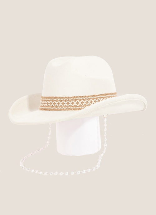 Load image into Gallery viewer, Fame Ornate Band Cowboy Hat
