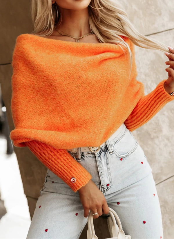 Long Sleeve Cropped Knit Top